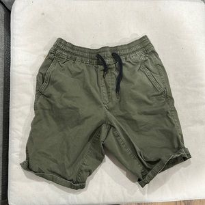 Green hollister jogger shorts